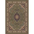 Perfectpillows Barclay Medallion Kashan 9 ft. 3 in. x 12 ft. 6 in. Rectangular Area Rug in Green PE1582169